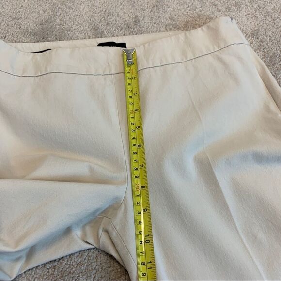 TALBOTS CHATHAM ANKLE PANTS Beige Cream Sz 6 - Picture 6 of 10